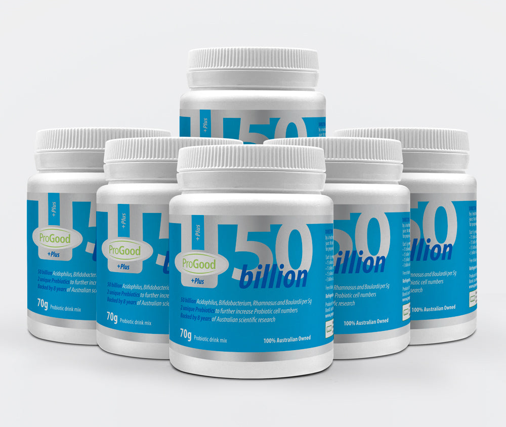 ProGood Plus bulk 6-pack probiotics and prebiotics with 50B CFU