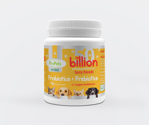ProPets probiotic and prebiotic for dogs and cats with 50B CFU – flavourless powder